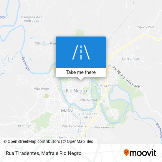 Mapa Rua Tiradentes