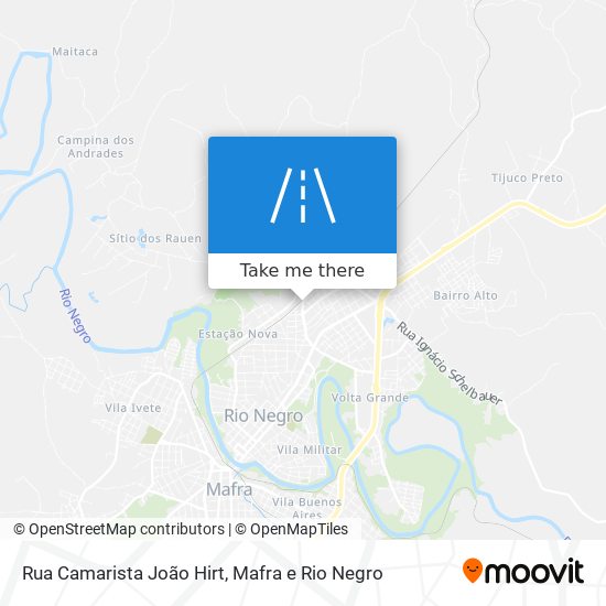 Mapa Rua Camarista João Hirt