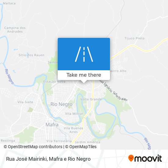 Mapa Rua José Mairinki