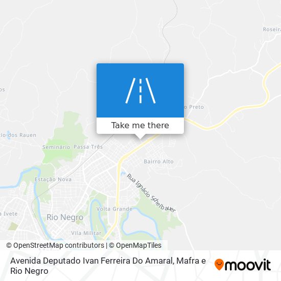 Mapa Avenida Deputado Ivan Ferreira Do Amaral