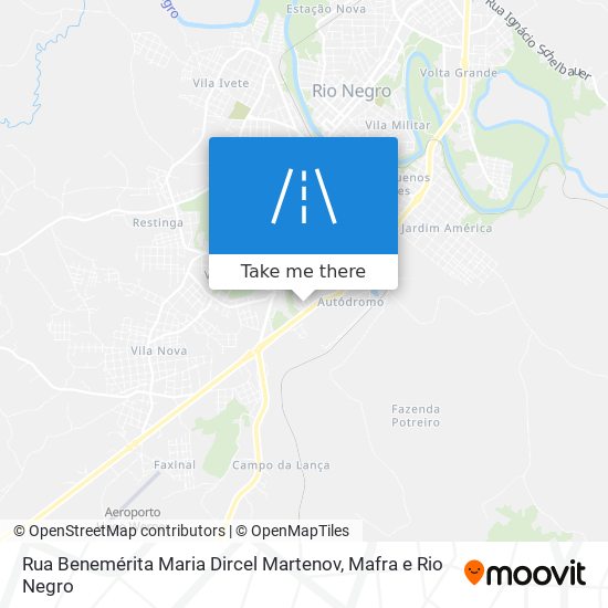 Mapa Rua Benemérita Maria Dircel Martenov