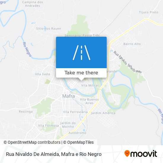 Mapa Rua Nivaldo De Almeida