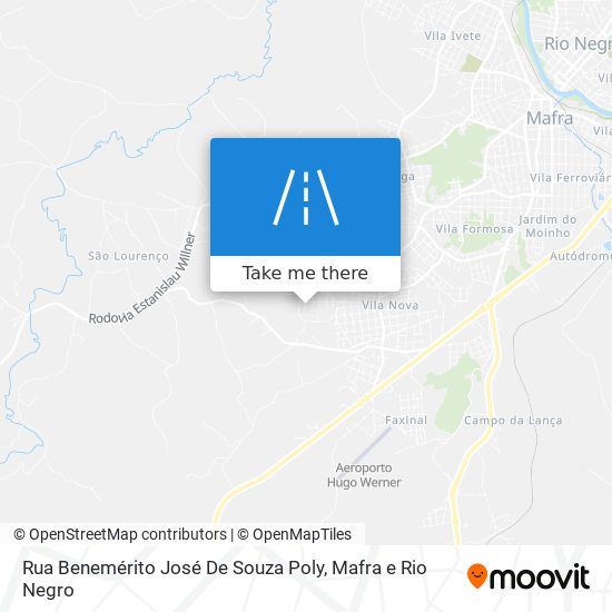 Rua Benemérito José De Souza Poly map