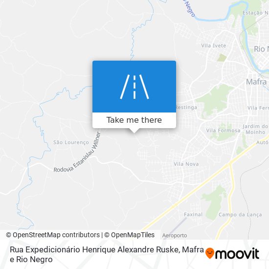 Rua Expedicionário Henrique Alexandre Ruske map