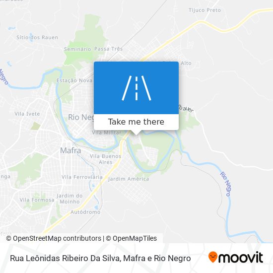 Mapa Rua Leônidas Ribeiro Da Silva