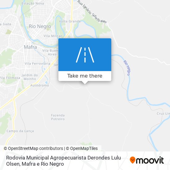 Rodovia Municipal Agropecuarista Derondes Lulu Olsen map