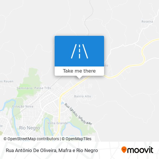 Mapa Rua Antônio De Oliveira