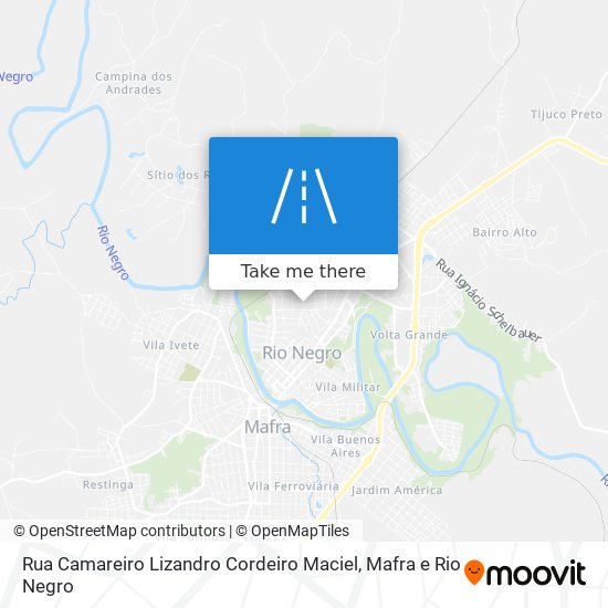 Mapa Rua Camareiro Lizandro Cordeiro Maciel