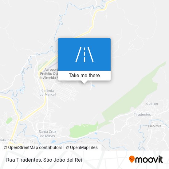 Rua Tiradentes map