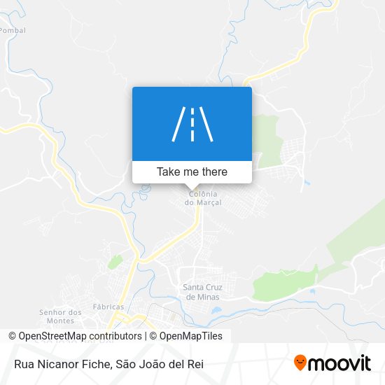 Rua Nicanor Fiche map