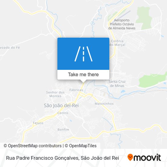 Rua Padre Francisco Gonçalves map