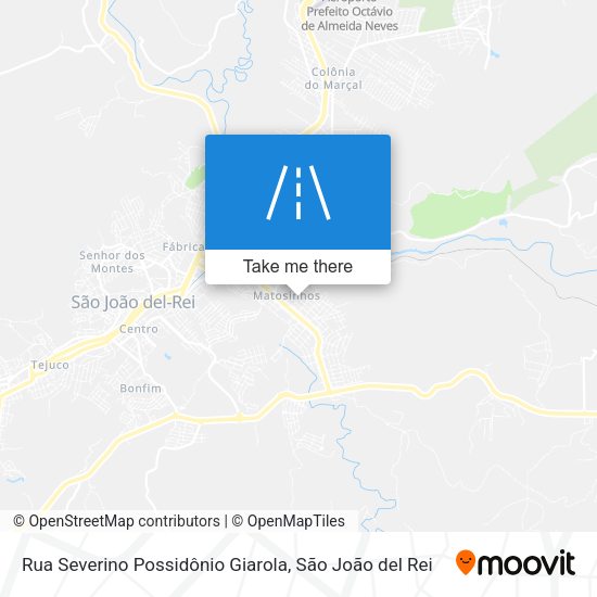 Rua Severino Possidônio Giarola map