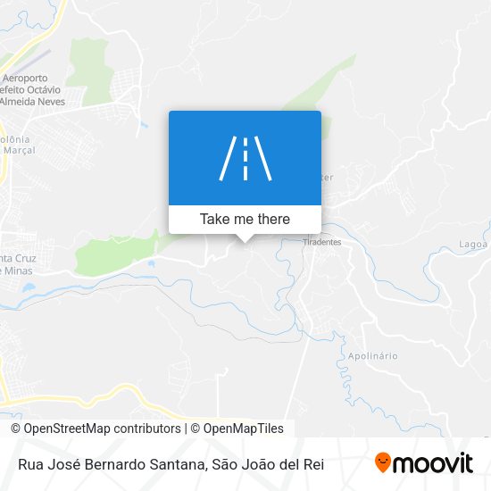 Rua José Bernardo Santana map