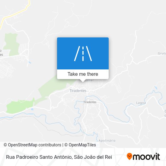 Rua Padroeiro Santo Antônio map
