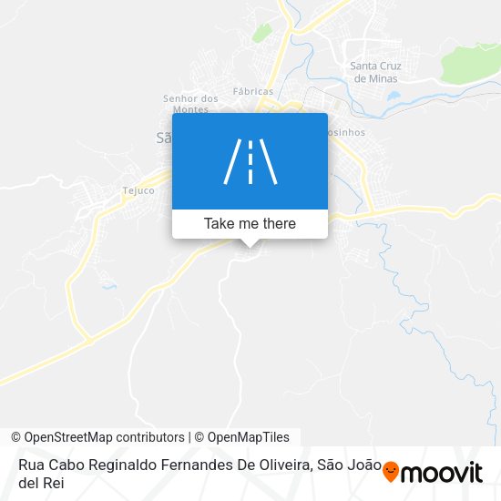 Rua Cabo Reginaldo Fernandes De Oliveira map