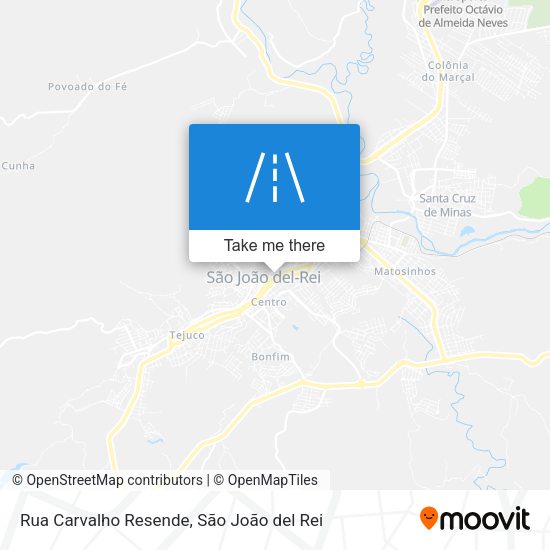 Rua Carvalho Resende map