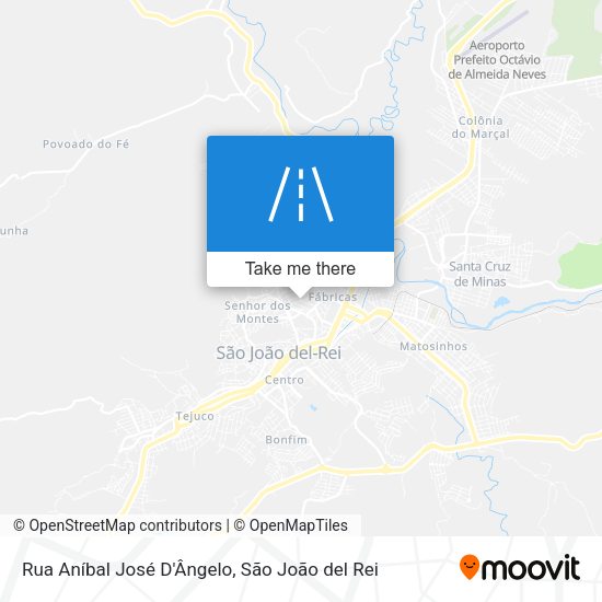 Rua Aníbal José D'Ângelo map
