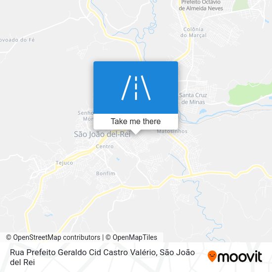 Rua Prefeito Geraldo Cid Castro Valério map