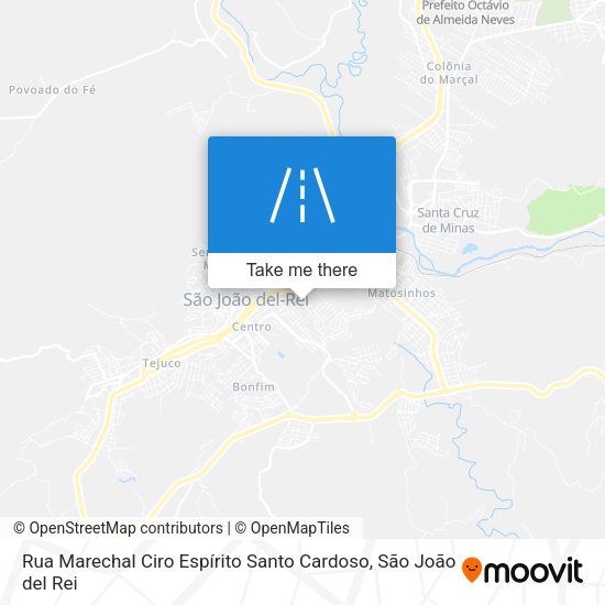Rua Marechal Ciro Espírito Santo Cardoso map
