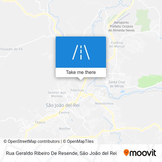 Rua Geraldo Ribeiro De Resende map