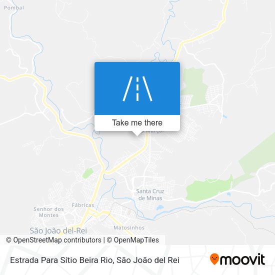 Estrada Para Sítio Beira Rio map