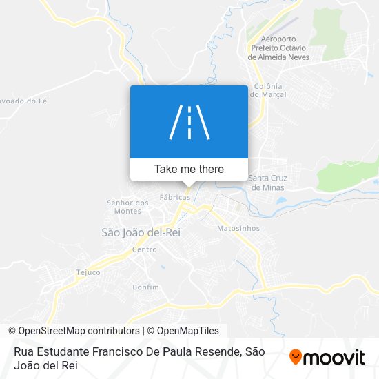 Rua Estudante Francisco De Paula Resende map