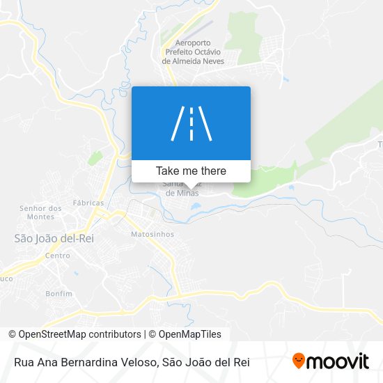 Rua Ana Bernardina Veloso map