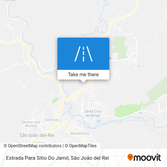 Estrada Para Sítio Do Jamil map