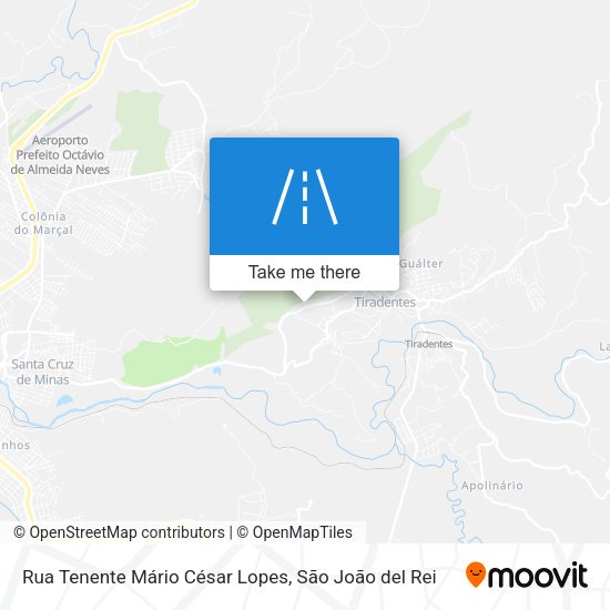 Rua Tenente Mário César Lopes map