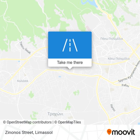 Zinonos Street map