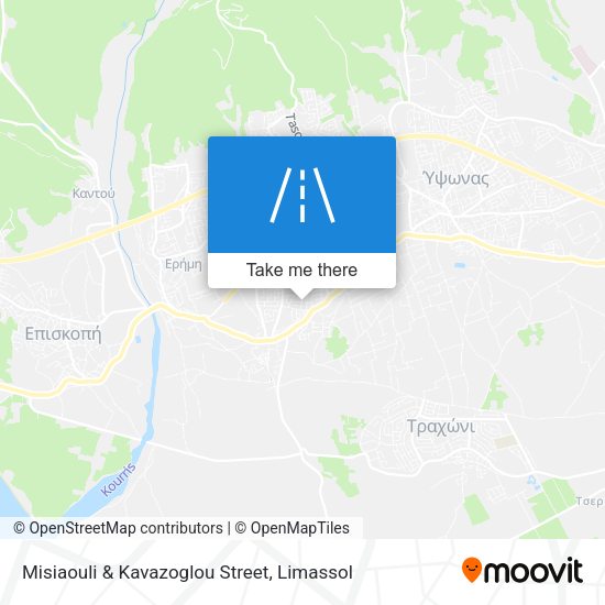 Misiaouli & Kavazoglou Street map