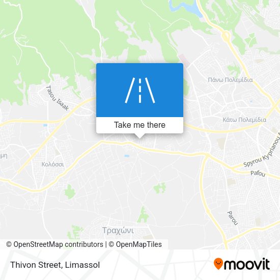Thivon Street map