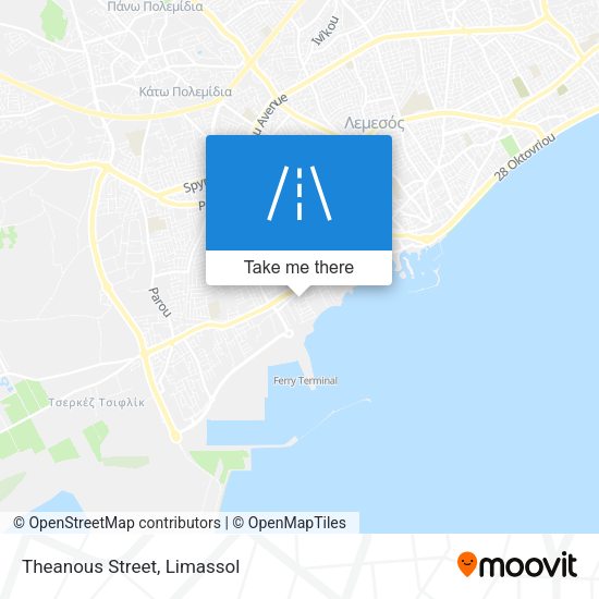 Theanous Street map
