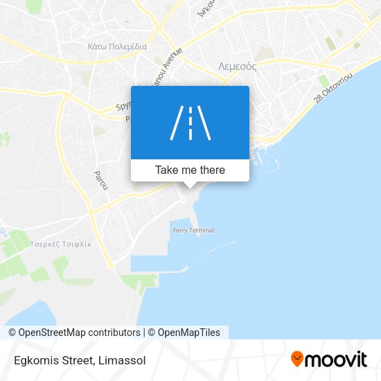 Egkomis Street map