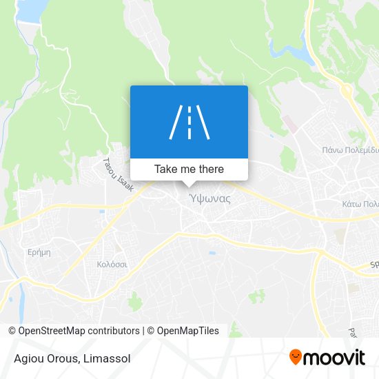 Agiou Orous map