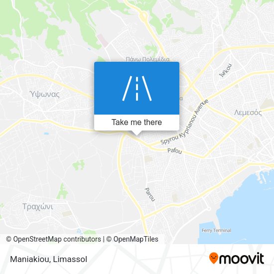 Maniakiou map