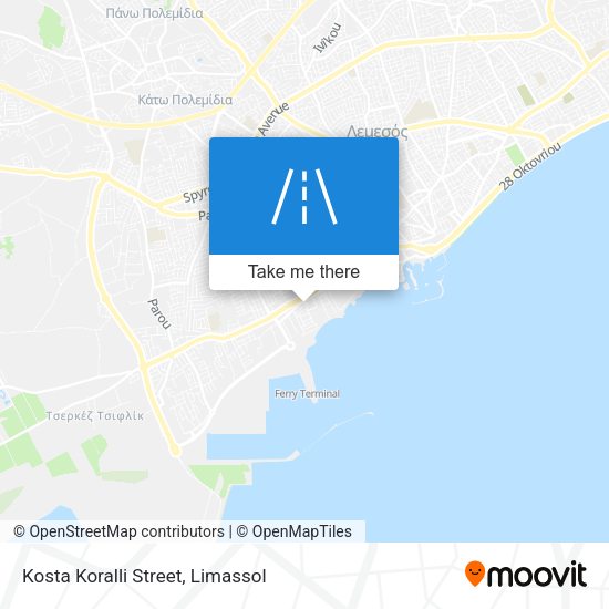 Kosta Koralli Street map