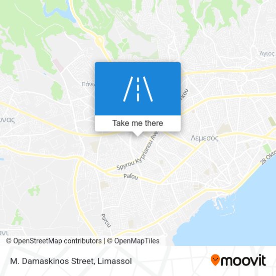 M. Damaskinos Street map