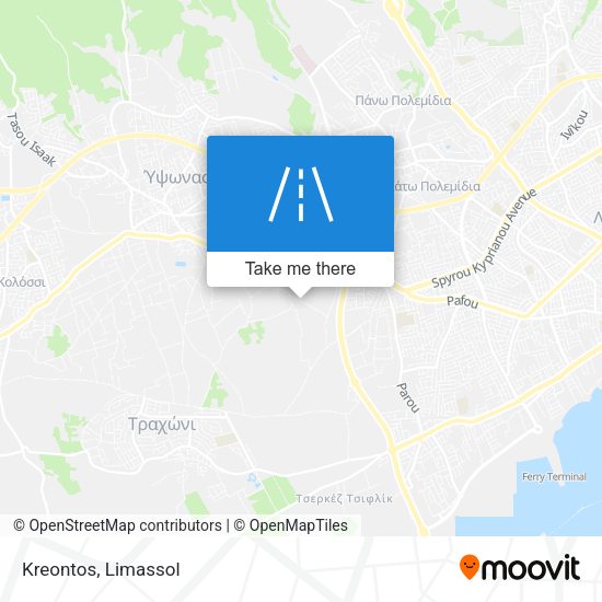 Kreontos map