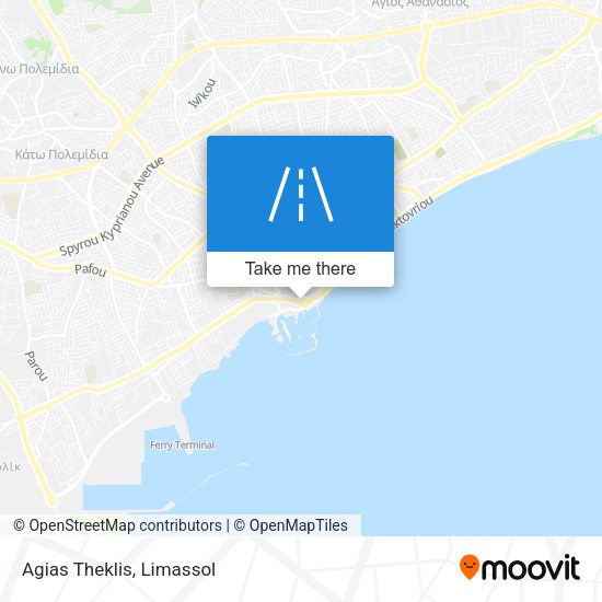 Agias Theklis map