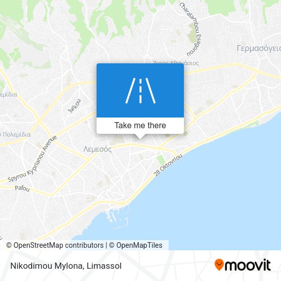 Nikodimou Mylona map