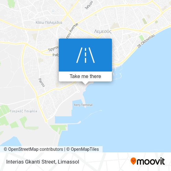 Interias Gkanti Street map