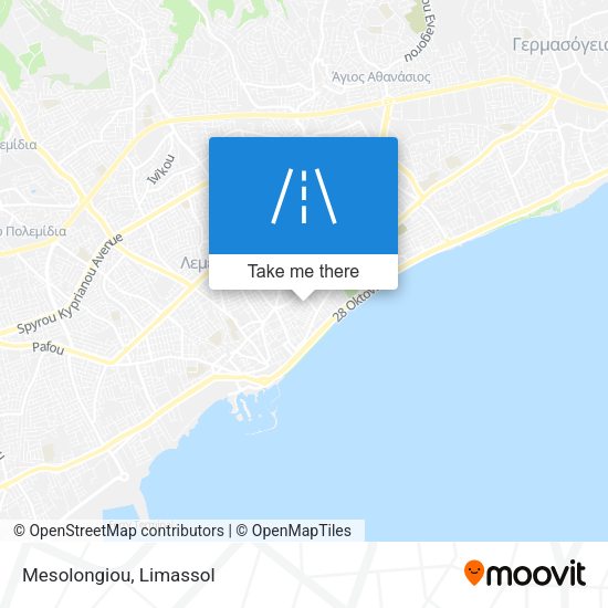 Mesolongiou map