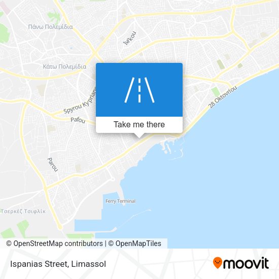 Ispanias Street map