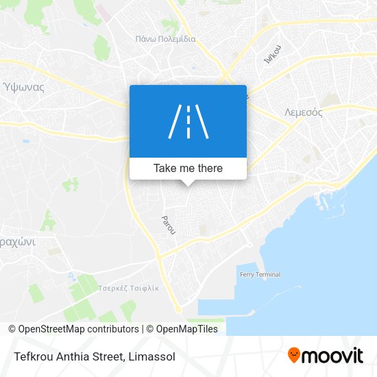 Tefkrou Anthia Street map