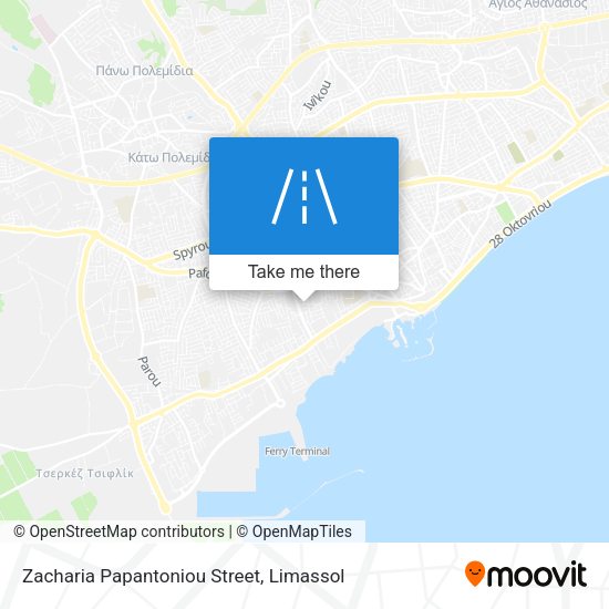 Zacharia Papantoniou Street map