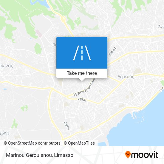 Marinou Geroulanou map