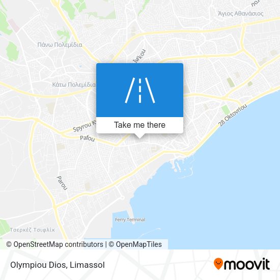 Olympiou Dios map