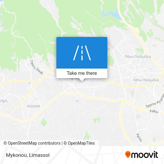 Mykonou map