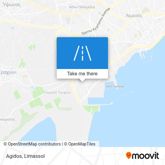 Agidos map